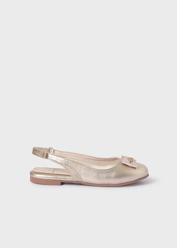 slingback con fiocco in raso